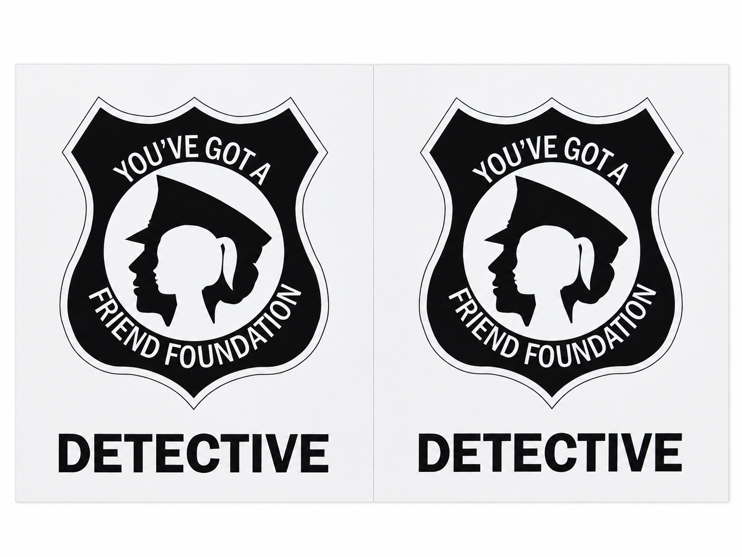Detective Badge Stickers_7.29.2026 Enhanced Certified Female Detective Stickers