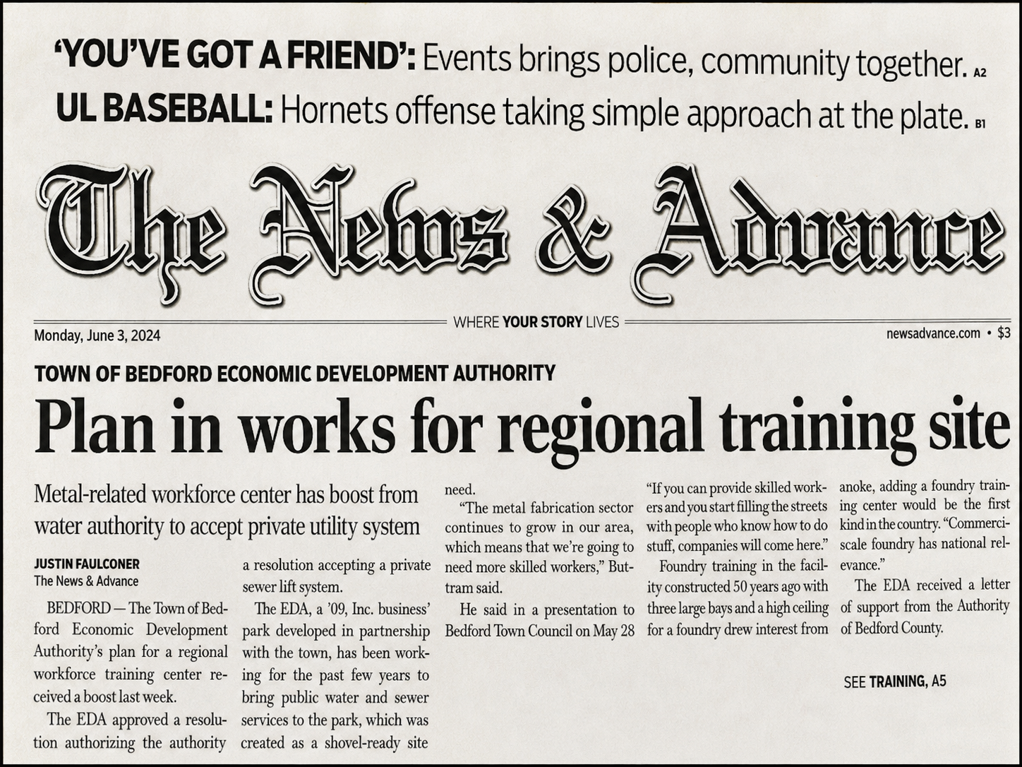 Newspaper Media_6.3.2024 V1 The News & Advance_6.3.2024